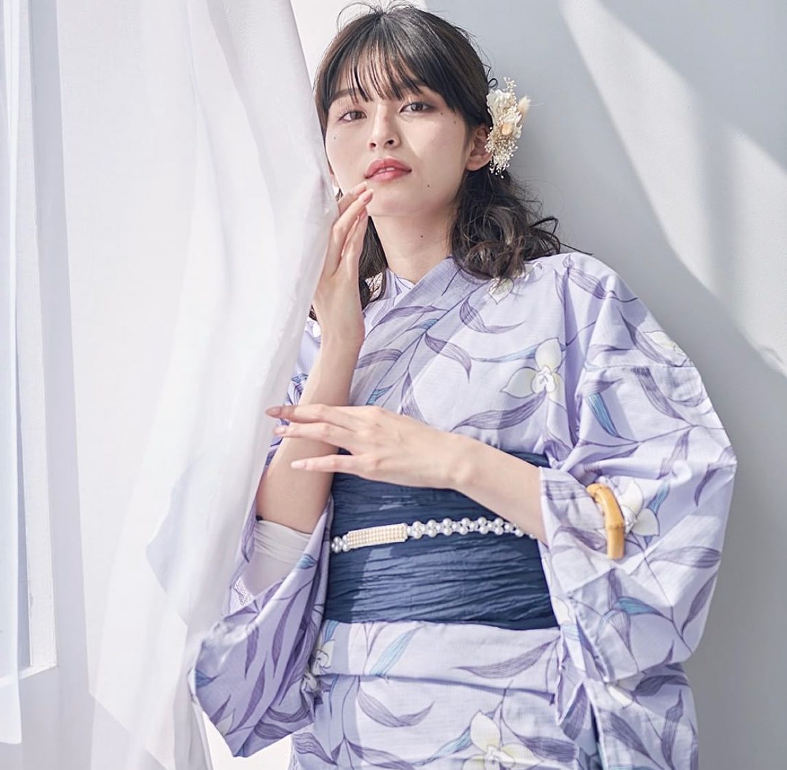 HARUNA on LIPS 「.浴衣撮影のヘアメイクしました✨..いつもお世話になってる@d..」(4枚目)