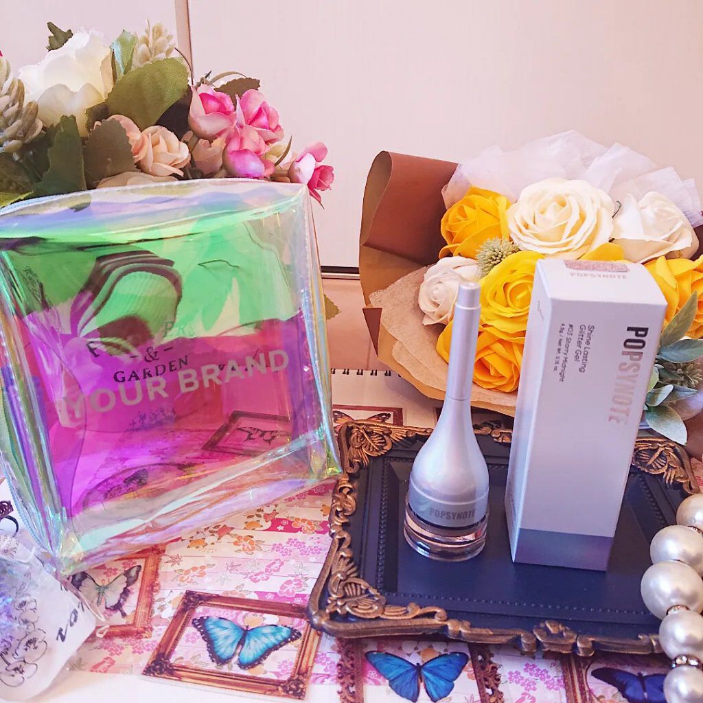 シャイラスティンググリッタージェル/POPSY NOTE/グリッターを使ったクチコミ（2枚目）