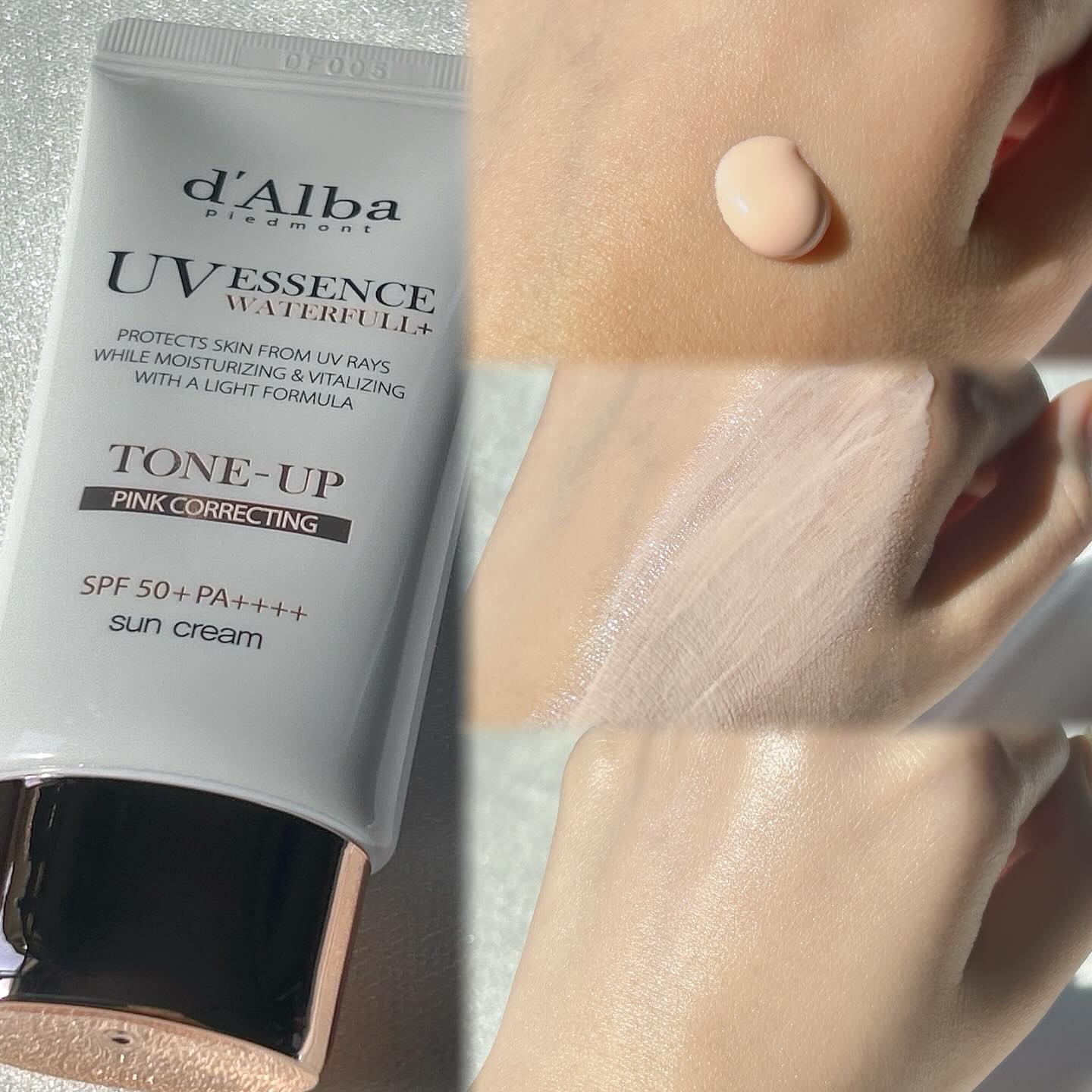 ダルバ ウォータフル トーンアップ サンクリーム(パープル)/ダルバ/日焼け止めクリームを使ったクチコミ（2枚目）