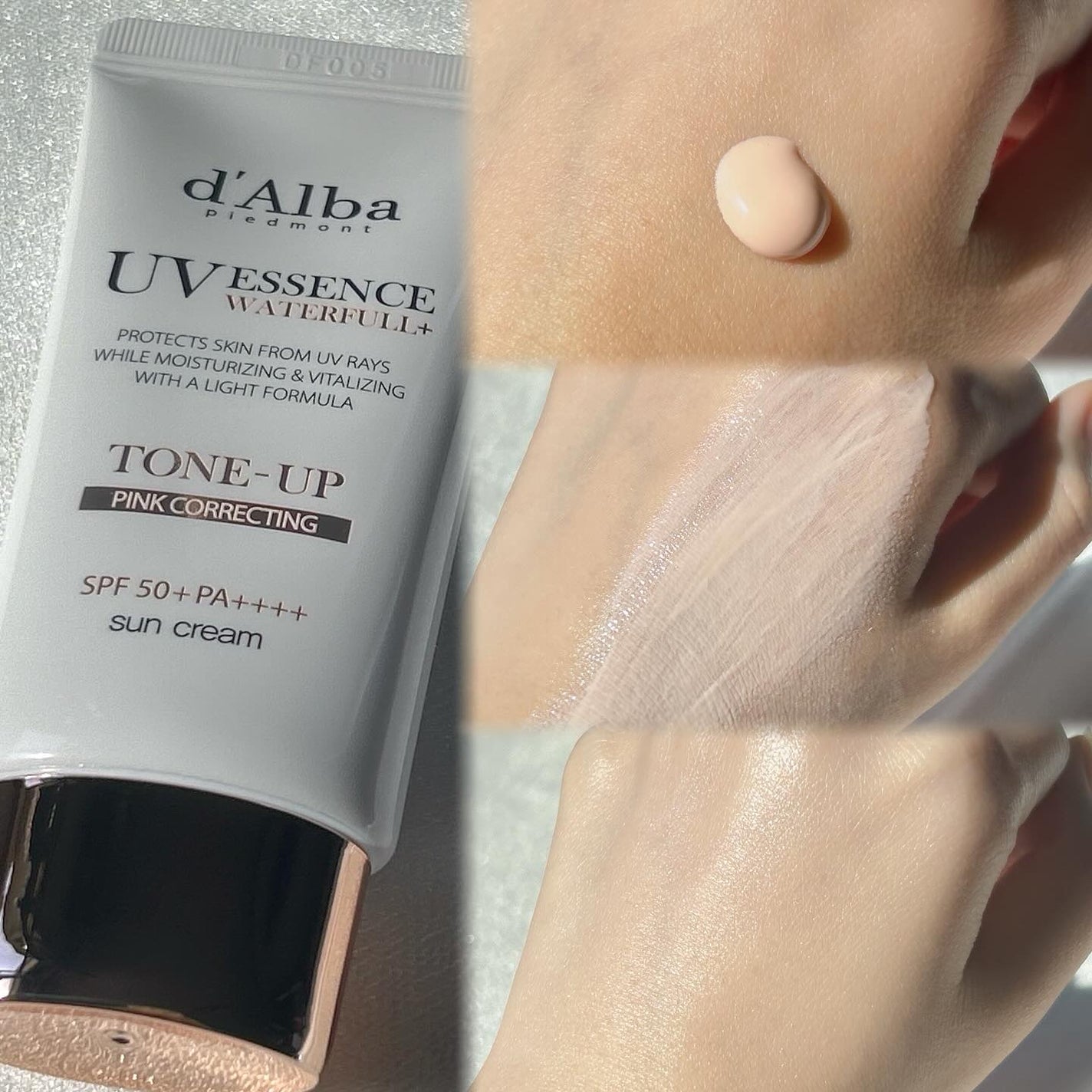 ダルバ ウォータフル トーンアップ サンクリーム(パープル)/ダルバ/日焼け止めクリームを使ったクチコミ(2枚目)