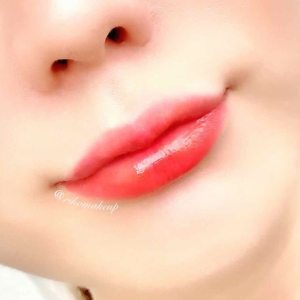 ブラッディライアー コーティングティント 01 ソフトアプリコット(Soft Apricot)/lilybyred/リップティントを使ったクチコミ（3枚目）