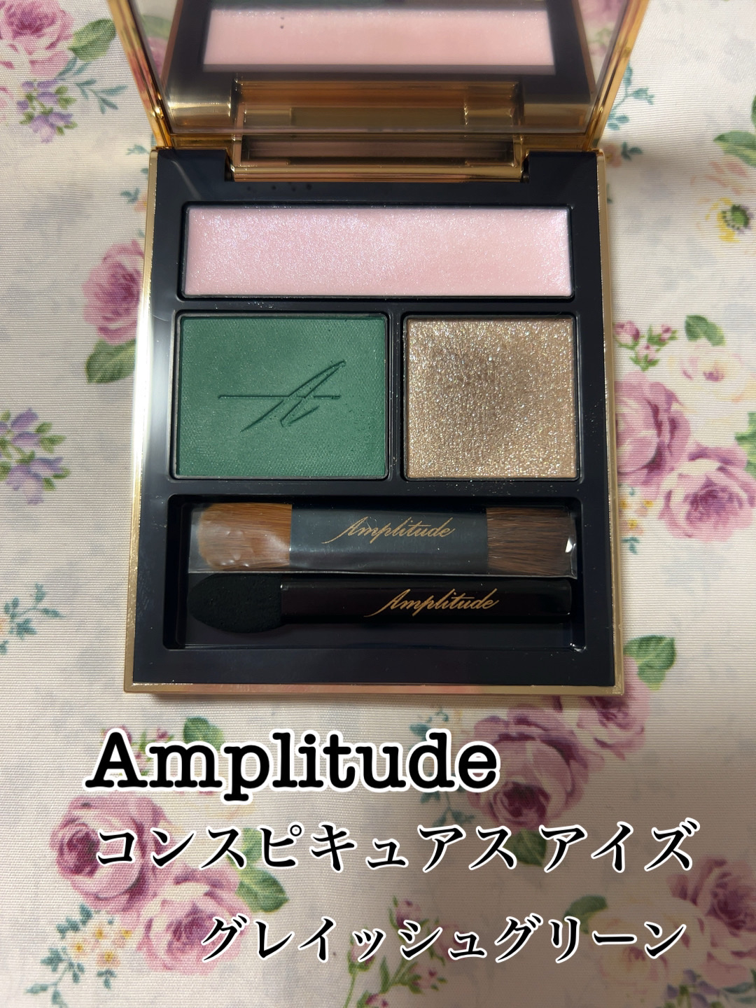 コンスピキュアス アイズ 07 グレイッシュグリーン/Amplitude/アイシャドウパレットを使ったクチコミ（1枚目）