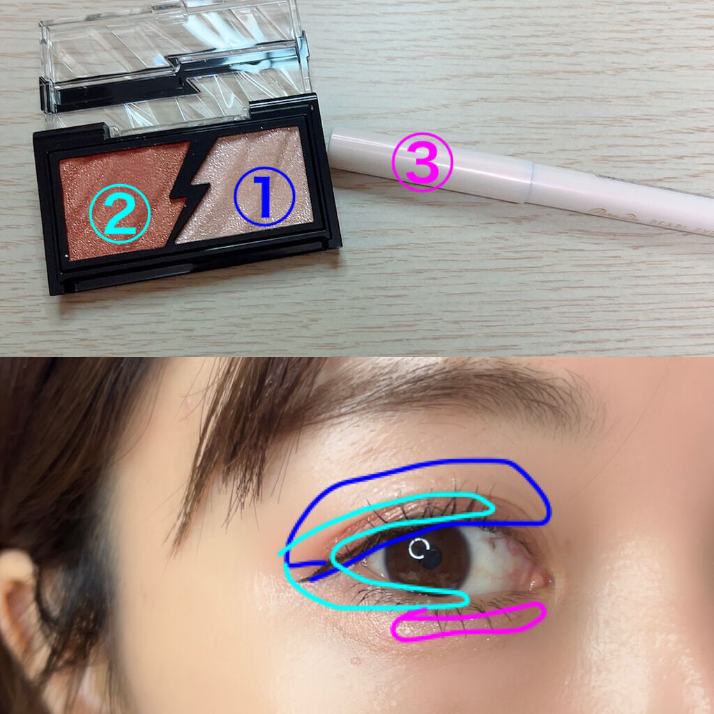 エレクトリックショックアイズ /KATE/アイシャドウパレットを使ったクチコミ（2枚目）