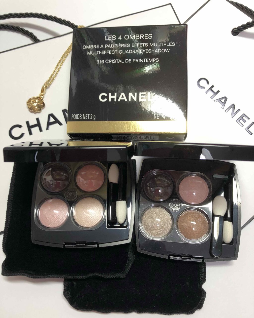 レ キャトル オンブル 316 クリスタル ドゥ プランタン/CHANEL/アイシャドウパレットを使ったクチコミ（1枚目）