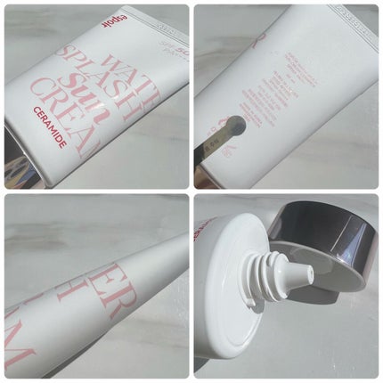 ウォータースプラッシュサンクリーム セラミド/espoir/日焼け止めクリームを使ったクチコミ(3枚目)