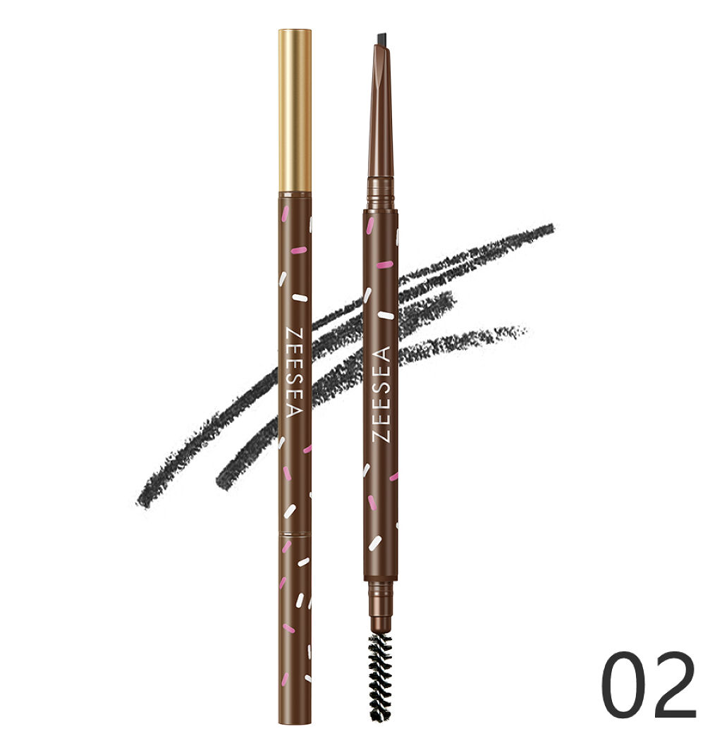 ZEESEAデザートコレクション プレスドブロウパウダーペン 濃茶グレイ