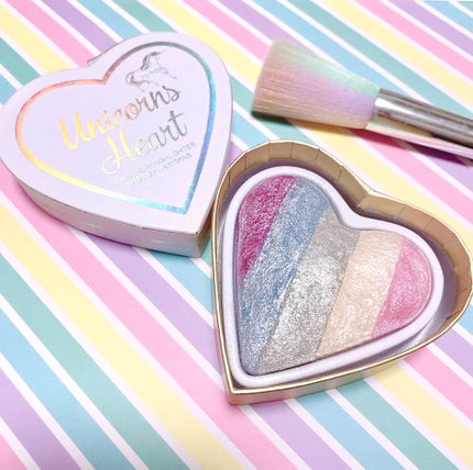 ハートハイライター ユニコーンハート/MAKEUP REVOLUTION/パウダーハイライトを使ったクチコミ(1枚目)