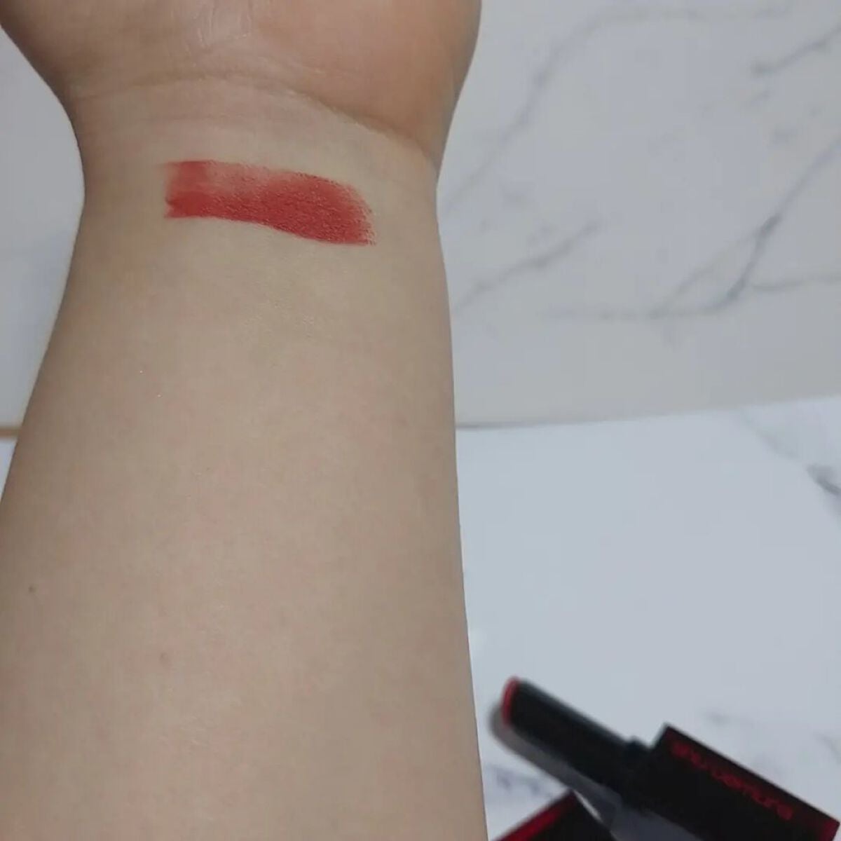 ルージュ アンリミテッドアンプリファイド マット/shu uemura/口紅を使ったクチコミ(2枚目)