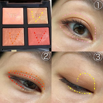 TOMFORDアイカラークォード41A ピーチドーン | #Hana Beauty TOMFORDアイカラークォード41A ピーチドーン | #Hana Beauty