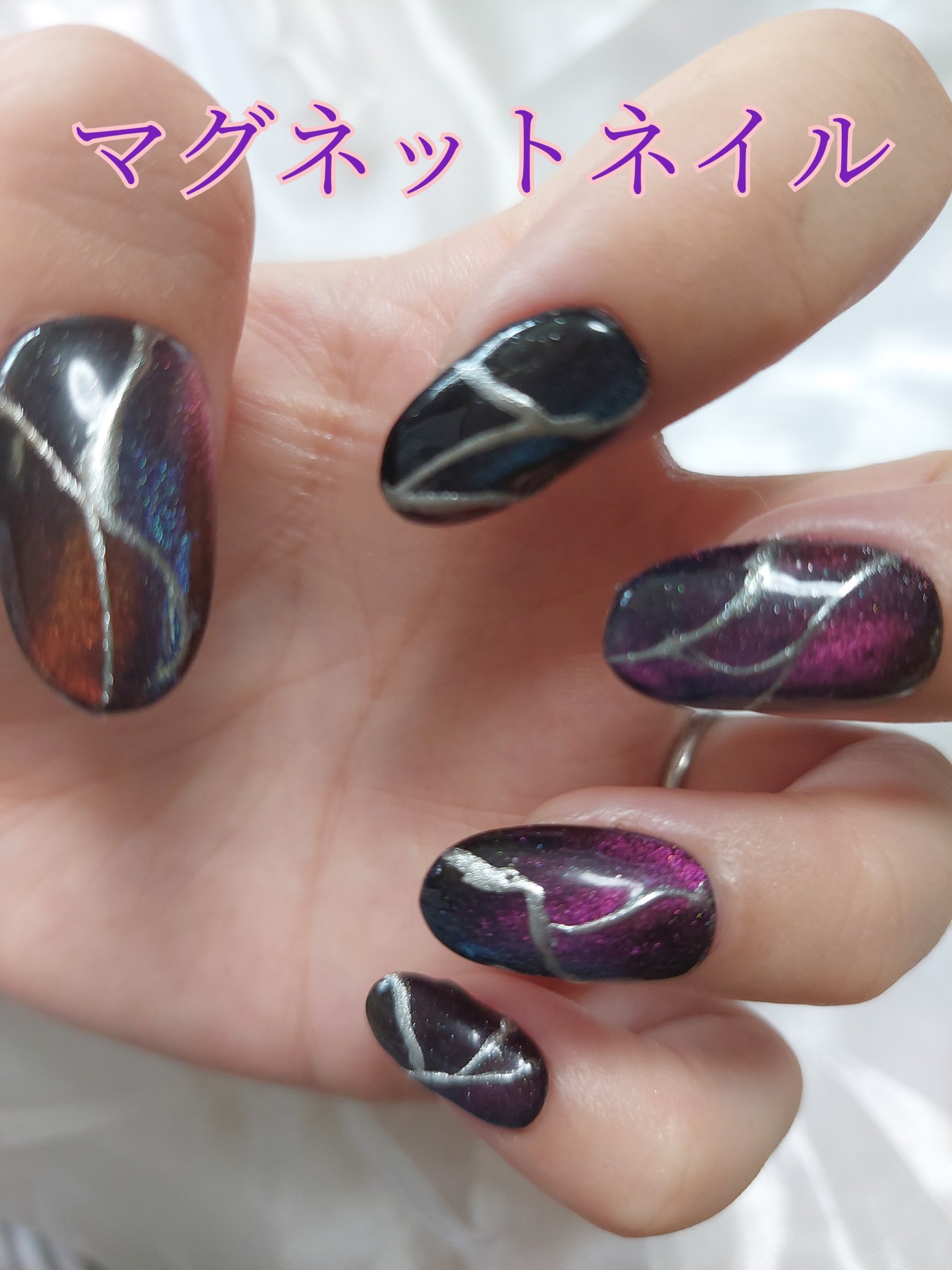 アニマルマグネットジェル/ネイル工房/ジェルネイルを使ったクチコミ（1枚目）