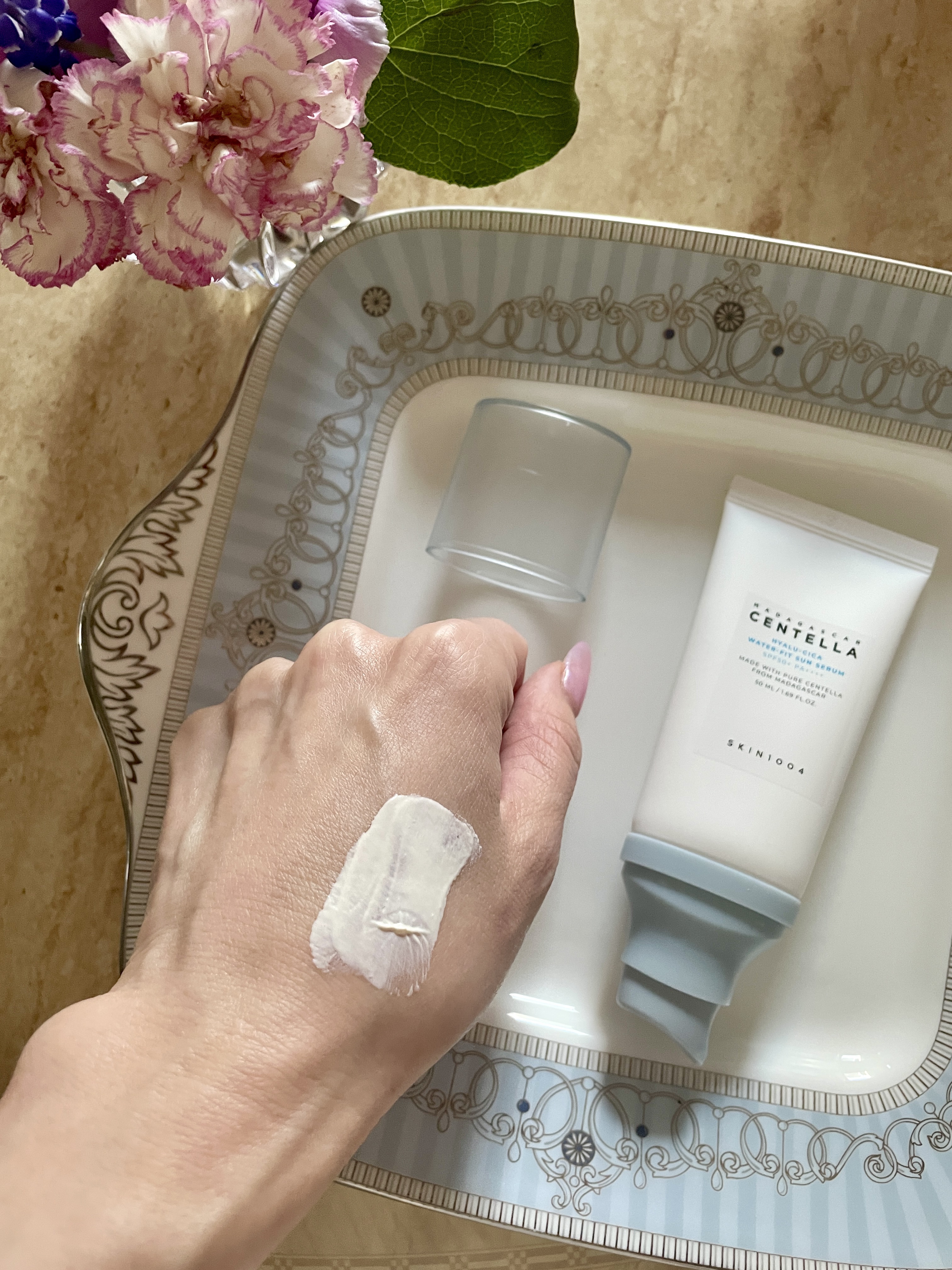 ヒアルーシカ ウォーターフィット サンセラム/SKIN1004/日焼け止めローションを使ったクチコミ（3枚目）