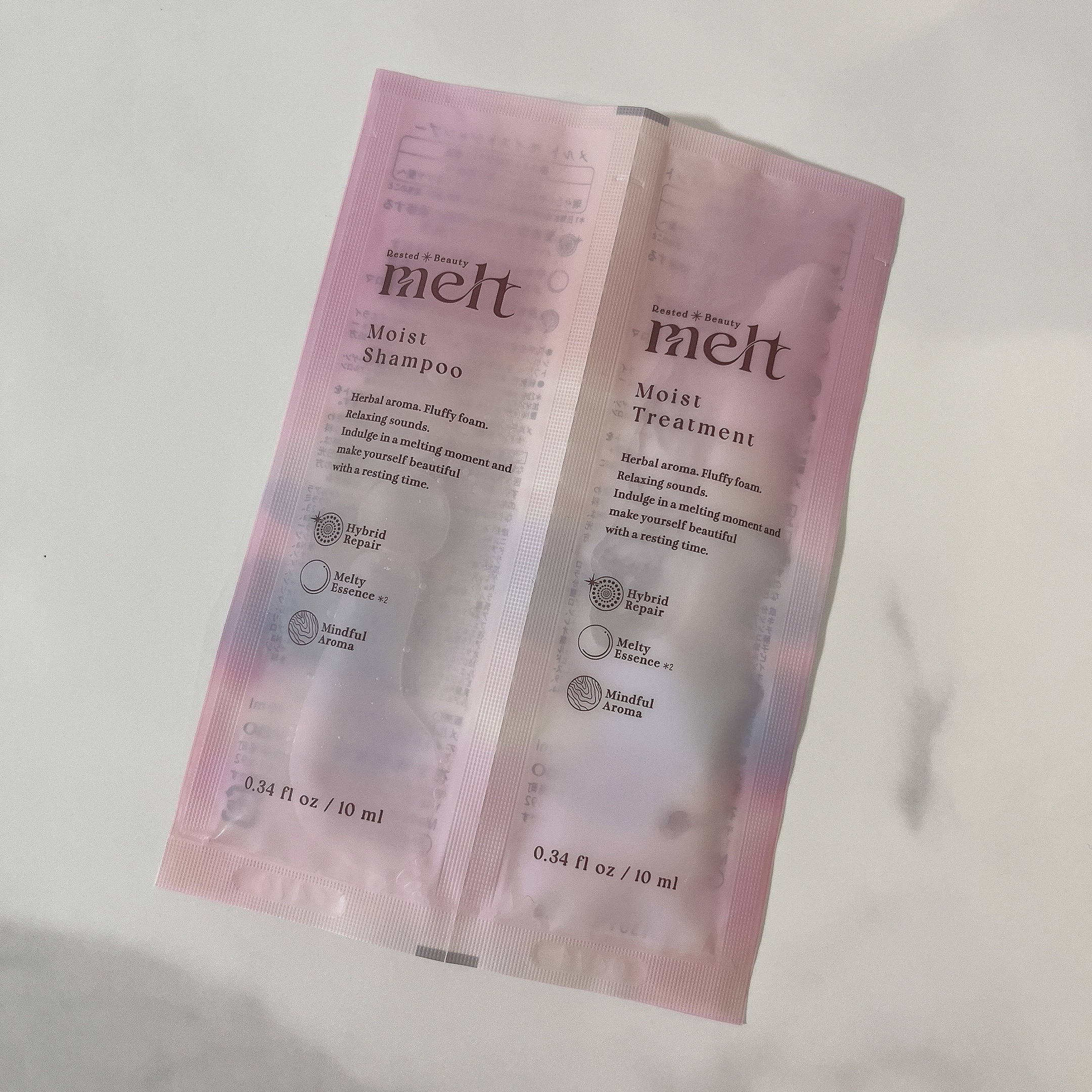 モイスト&リペアシャンプー／トリートメント 1DAYトライアル(シャンプー10ml+トリートメント10g)/NARTH/市販シャンプーを使ったクチコミ（2枚目）