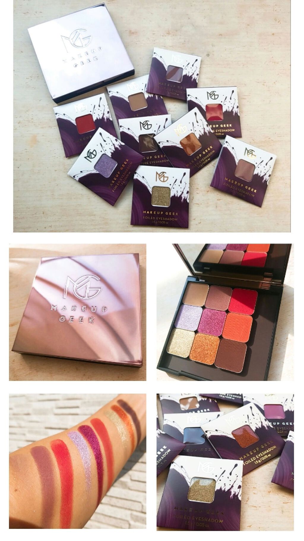 FOILED EYESHADOW/MAKEUP GEEK/単色アイシャドウを使ったクチコミ（1枚目）