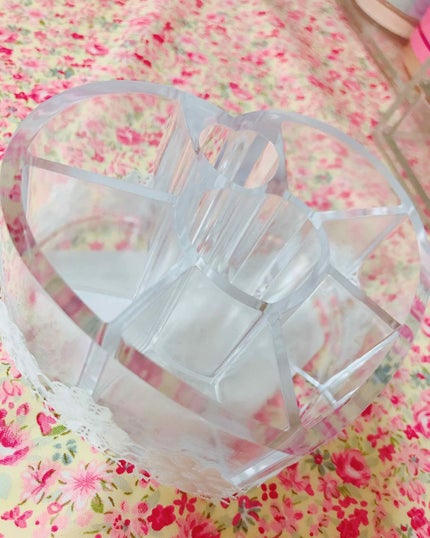 メイク小物スタンド(ハート)/DAISO/その他を使ったクチコミ(1枚目)