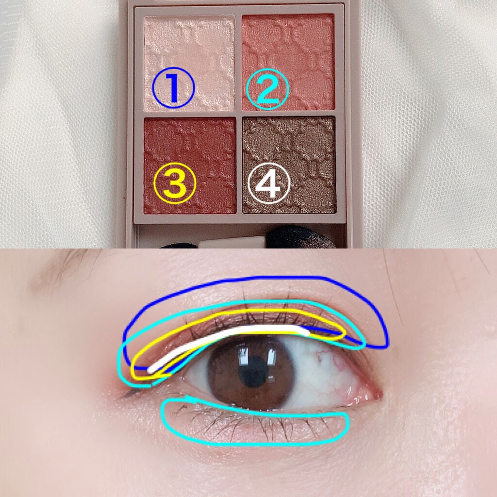 グロッシーリッチ アイズ N/Visée/アイシャドウパレットを使ったクチコミ(4枚目)