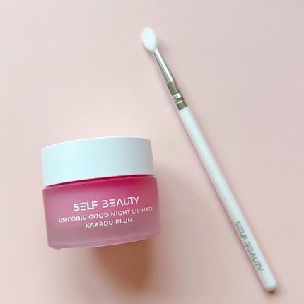 ユニコーングッドナイトリップマスク カカドゥプラム/SELF BEAUTY/リップマスクを使ったクチコミ(4枚目)