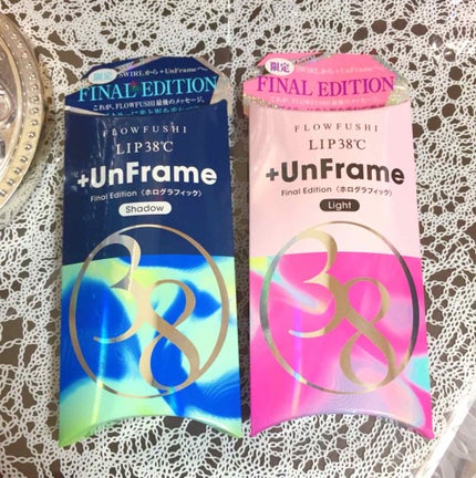 LIP38℃ +UnFrame<ホログラフィック>/UZU BY FLOWFUSHI/リップグロスを使ったクチコミ(2枚目)