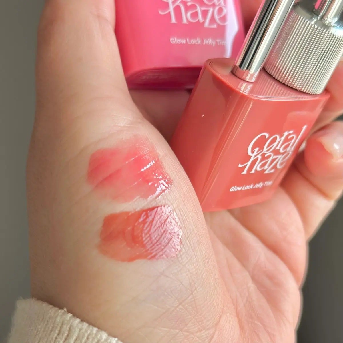 グロウロックゼリーティント/Coralhaze/リップティントを使ったクチコミ(3枚目)