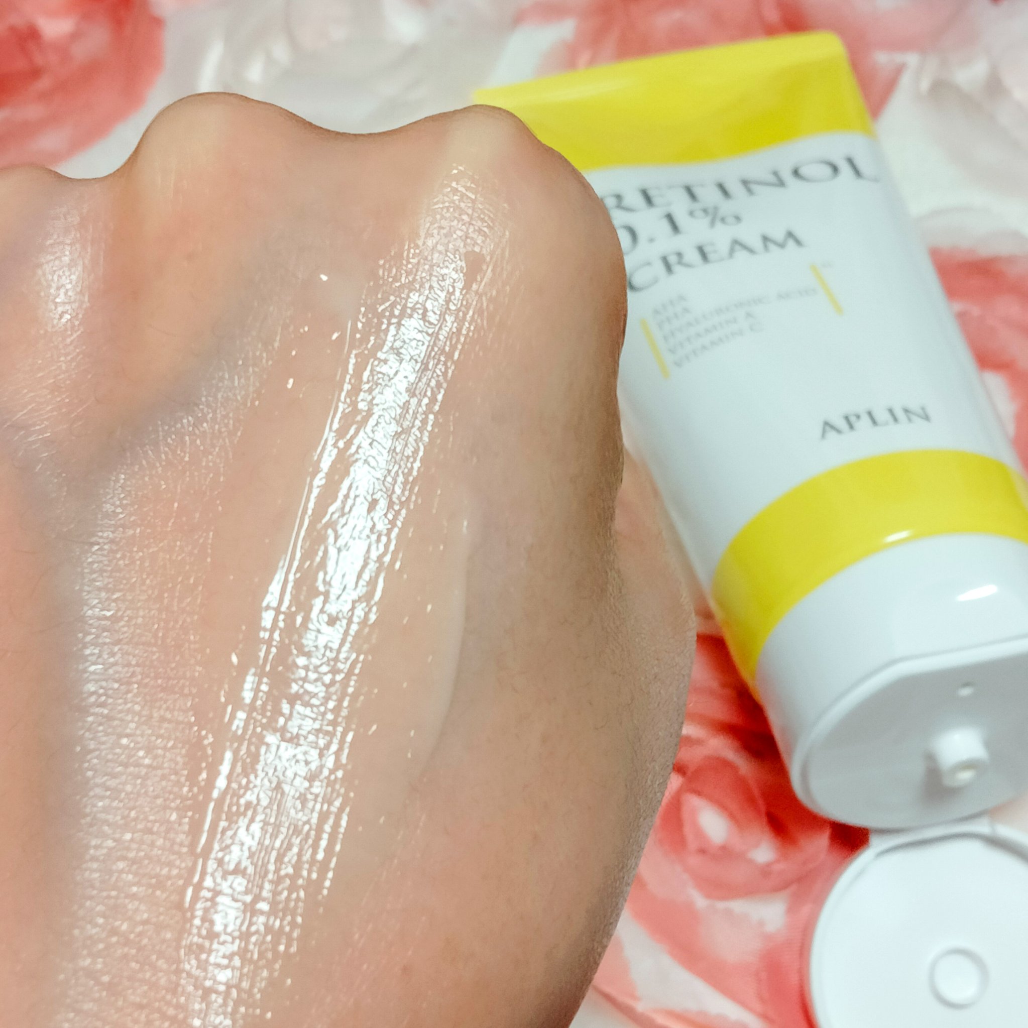 レチノール0.1クリーム/APLIN/フェイスクリームを使ったクチコミ（3枚目）