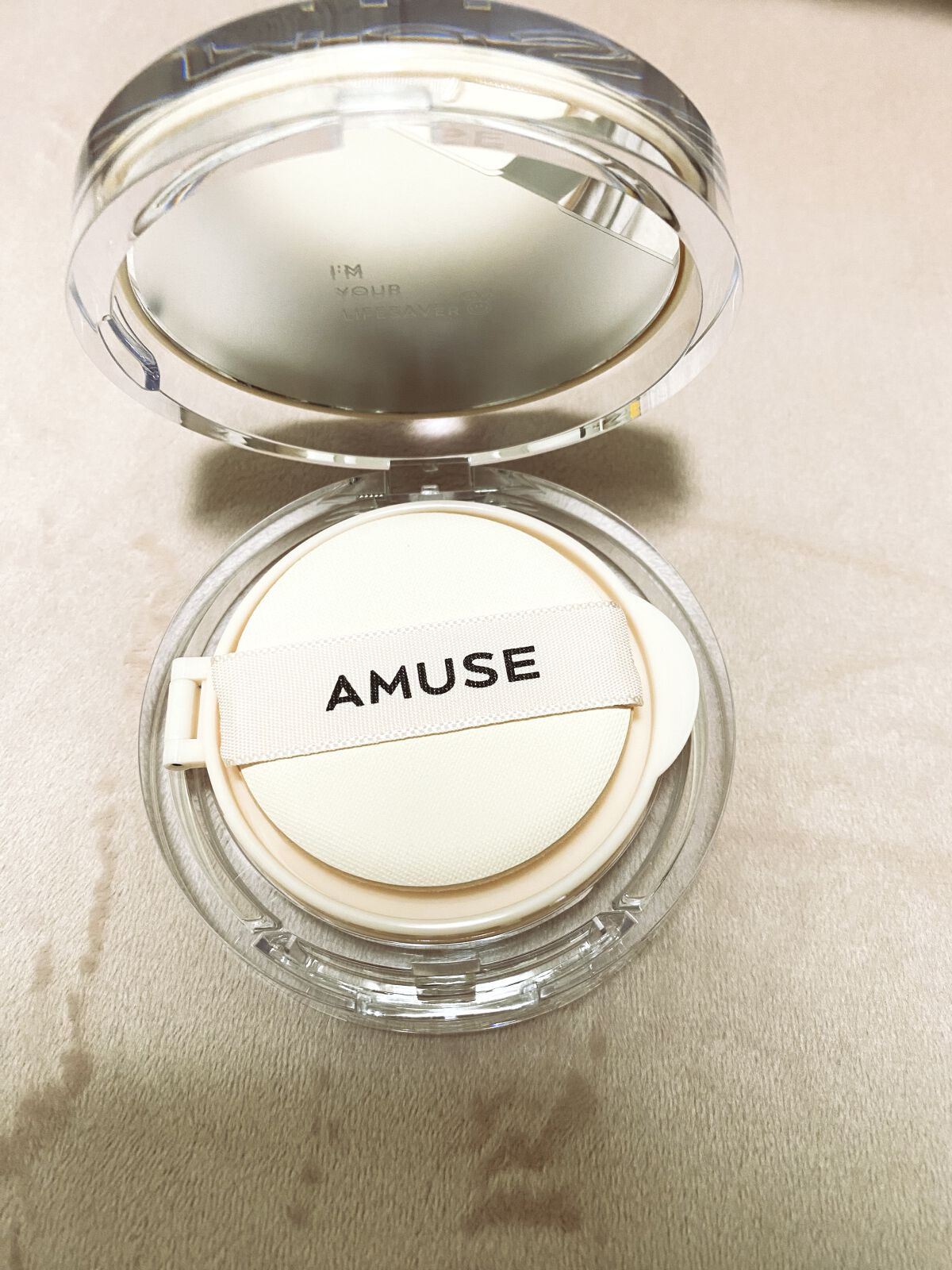 スキンチューンヴィーガンカバークッション 1.5ニュートラルチューン/AMUSE/クッションファンデーションを使ったクチコミ（2枚目）