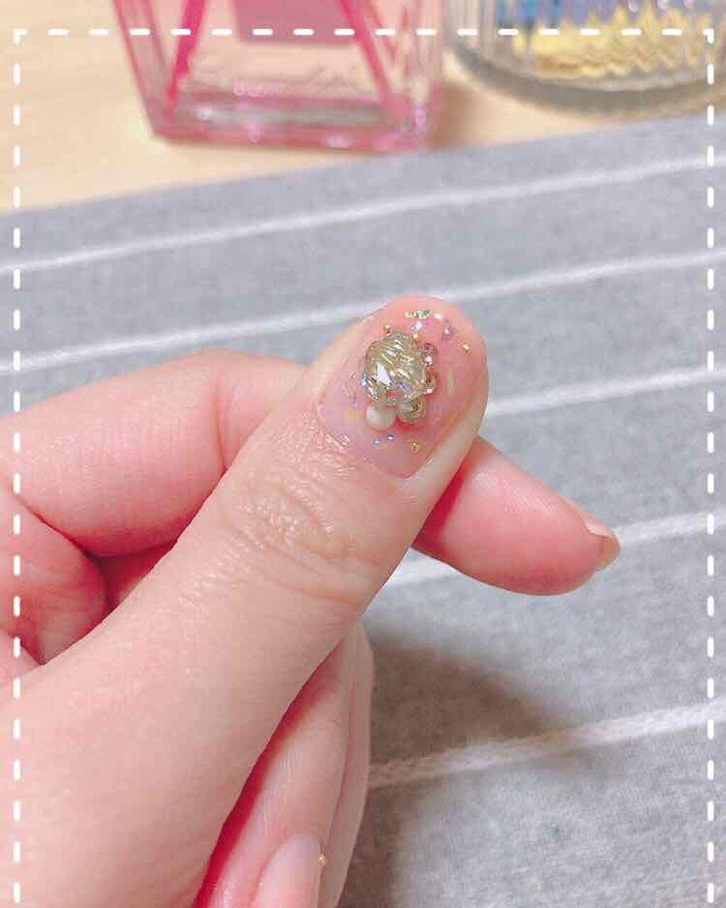 ジェルネイル（ライト対応）/セリア/ジェルネイルを使ったクチコミ（3枚目）