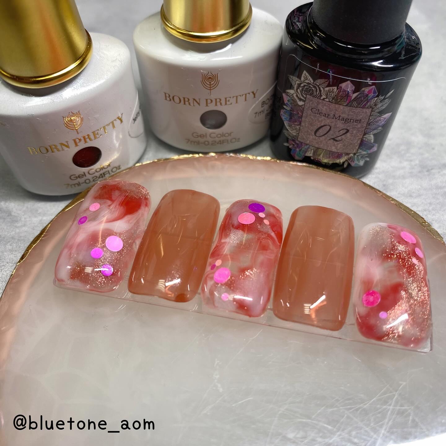 クリアマグネットジェル/ネイル工房/ジェルネイルを使ったクチコミ（3枚目）