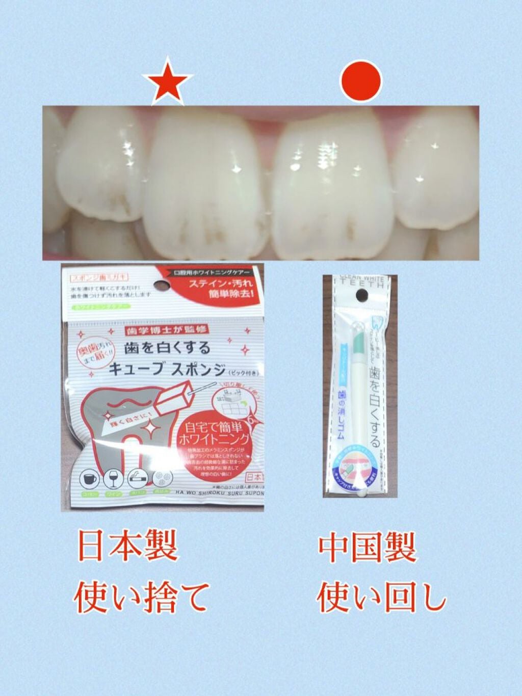 ホワイトニングスポンジ/キャンドゥ/その他オーラルケアを使ったクチコミ(3枚目)
