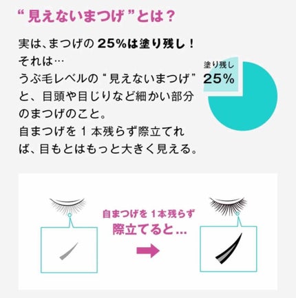 「塗るつけまつげ」自まつげ際立てタイプ/デジャヴュ/マスカラを使ったクチコミ(4枚目)