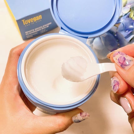 カラーフードシリーズホワイトホールサムクレンジングバーム/Tovegan/クレンジングバームを使ったクチコミ(3枚目)