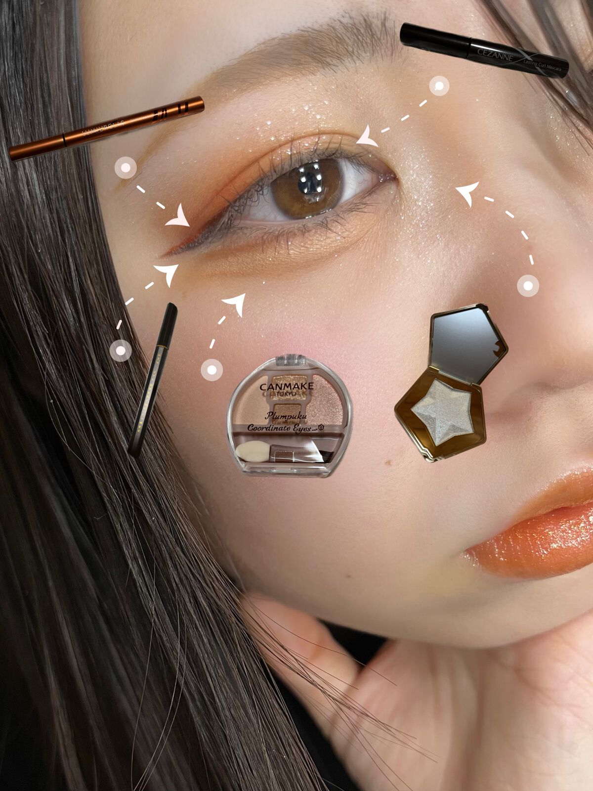 描くふたえアイライナー/CEZANNE/リキッドアイライナーを使ったクチコミ(3枚目)