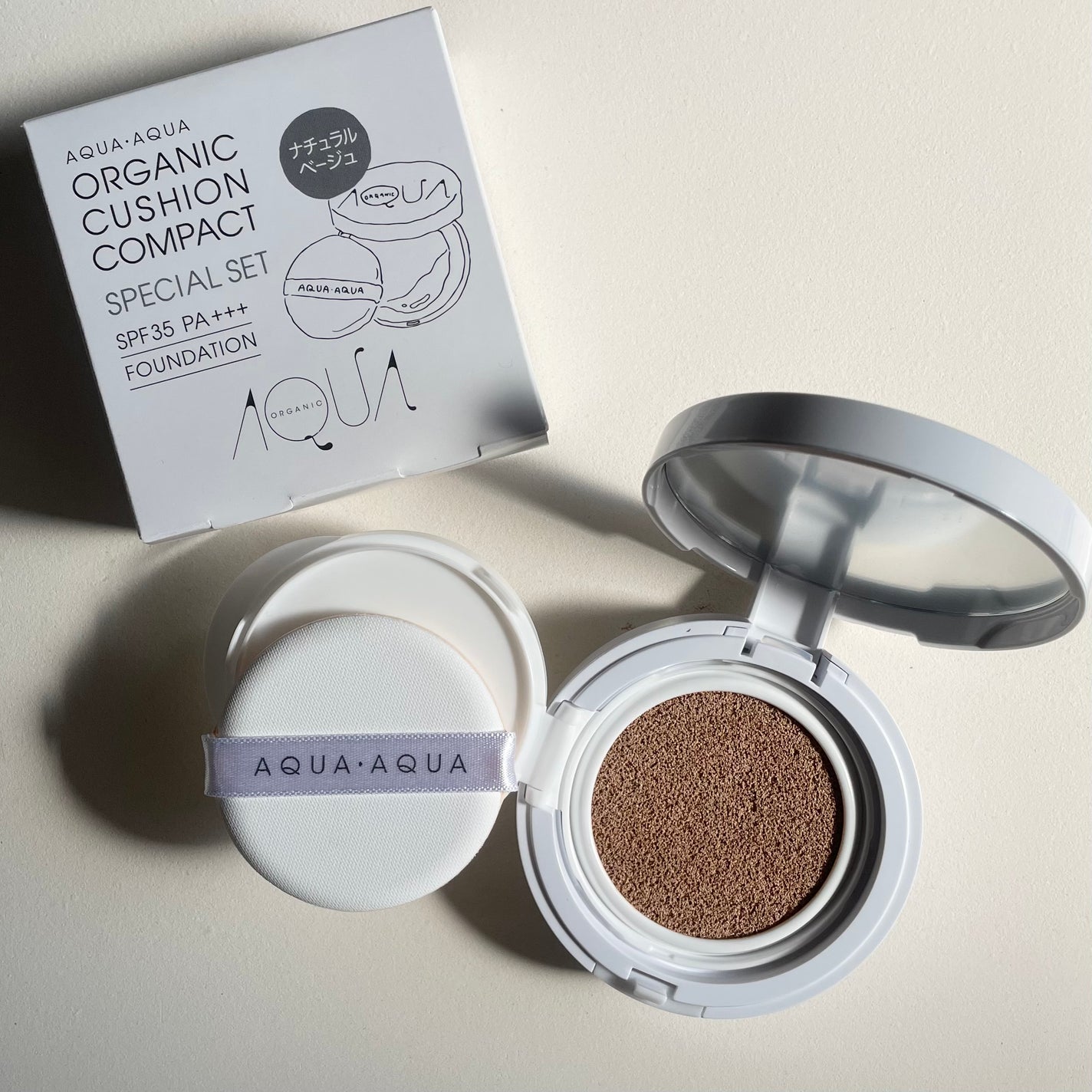 オーガニッククッションコンパクト/アクア・アクア/クッションファンデーションを使ったクチコミ(1枚目)
