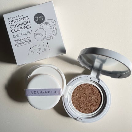 オーガニッククッションコンパクト/アクア・アクア/クッションファンデーションを使ったクチコミ(1枚目)