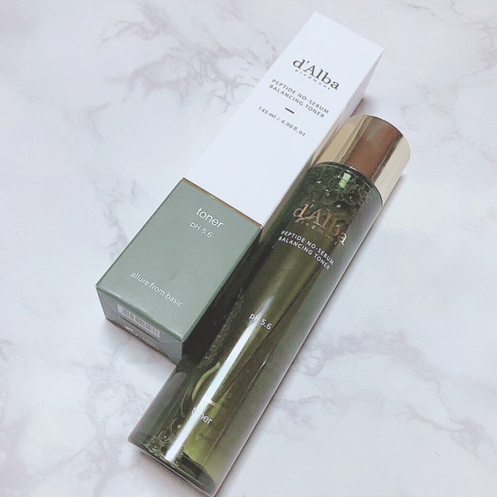 ノーセバムペプチドバランシングトナー/ダルバ/化粧水を使ったクチコミ(3枚目)