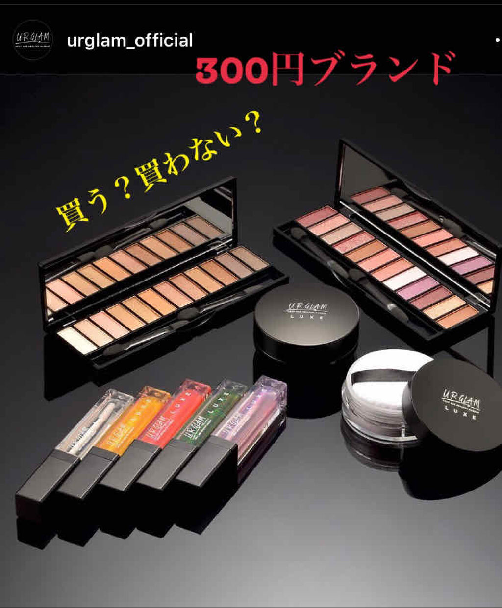 UR GLAM LUXE　12 COLORS EYESHADOW PALLET/U R GLAM/アイシャドウパレットを使ったクチコミ（1枚目）