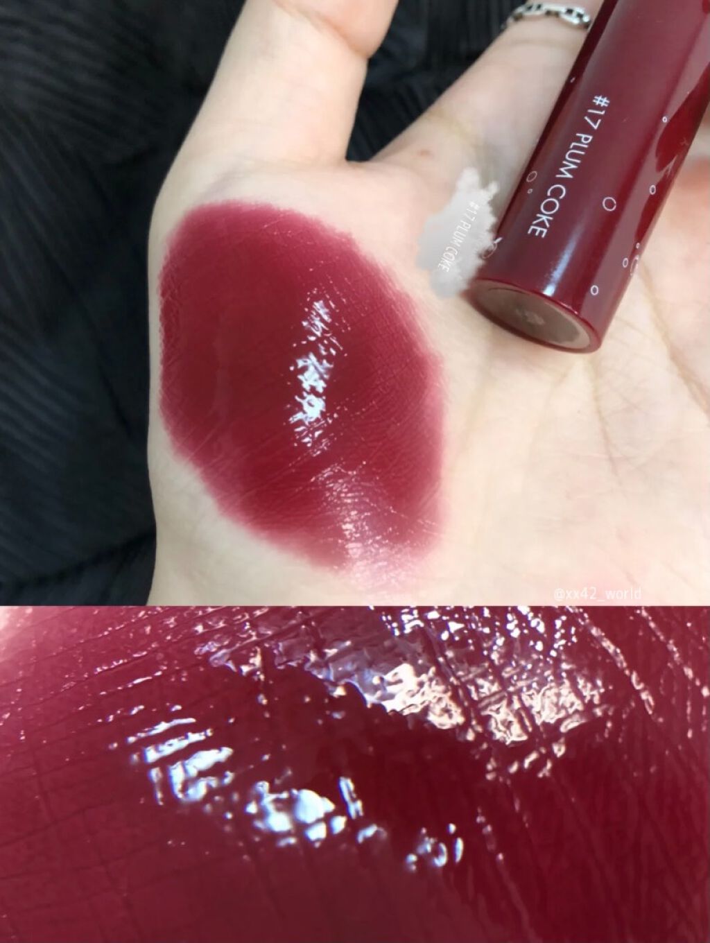 ジューシーラスティングティント/rom&nd/リップティントを使ったクチコミ（3枚目）