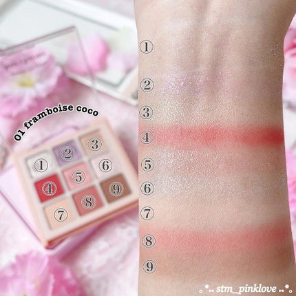 マテリアルカラーパレット/leur charme/アイシャドウパレットを使ったクチコミ(5枚目)