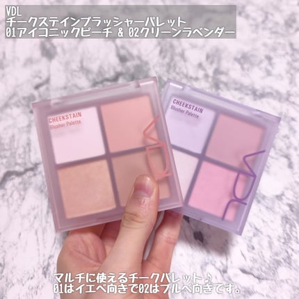 VDL チークステイン ブラッシャー パレット/VDL/パウダーチークを使ったクチコミ(2枚目)