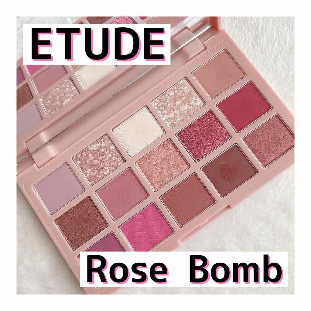 プレイカラーアイパレット ローズボム/ETUDE/アイシャドウパレットを使ったクチコミ(1枚目)
