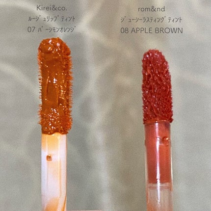 ジューシーラスティングティント/rom&nd/リップティントを使ったクチコミ(4枚目)