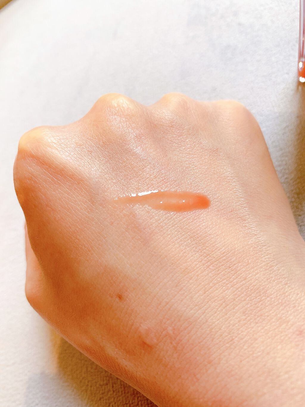 pinklip ＃４コーラル/プラスキレイ/リップオイルを使ったクチコミ（3枚目）