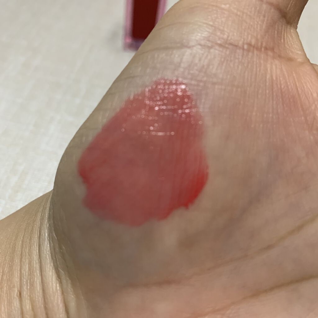 ルージュ ピュールクチュール ヴェルニ ウォーターステイン 608 フロ ド フューシャ/YVES SAINT LAURENT BEAUTE/口紅を使ったクチコミ（2枚目）