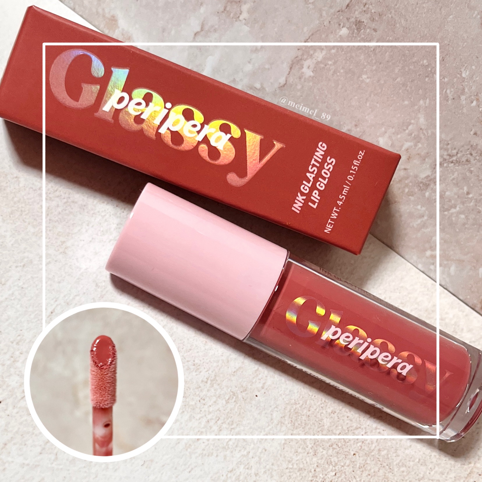 インク グラスティング リップ グロス/PERIPERA/リップグロスを使ったクチコミ（1枚目）