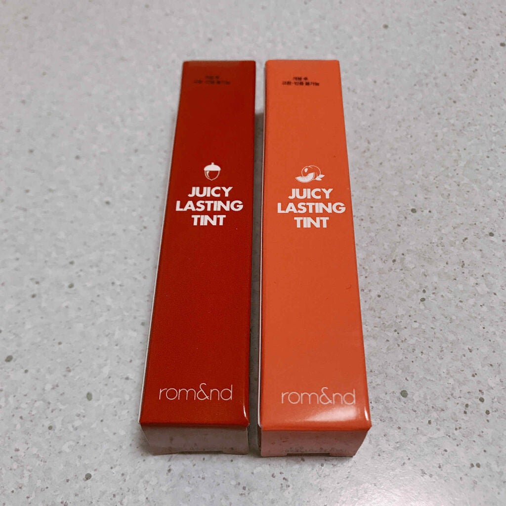 ジューシーラスティングティント/rom&nd/リップティントを使ったクチコミ(2枚目)