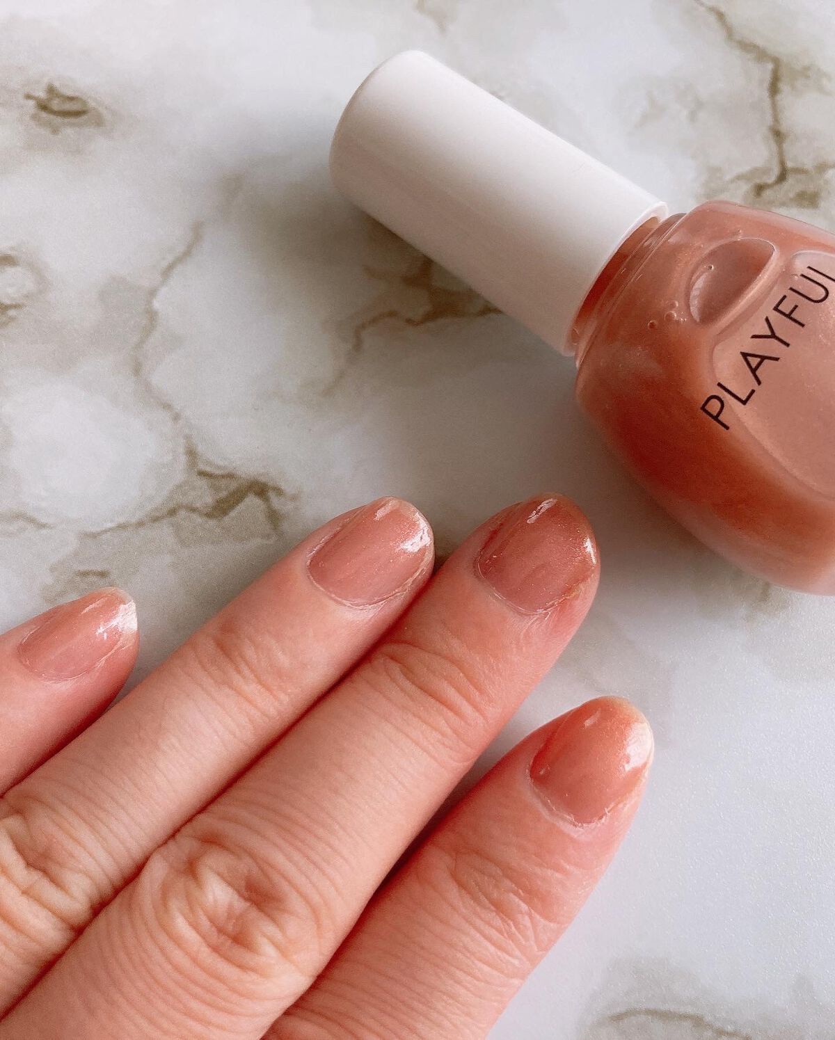 プレイフル プリズムモイストコート/PLAYFUL/オールインワンネイルを使ったクチコミ(4枚目)