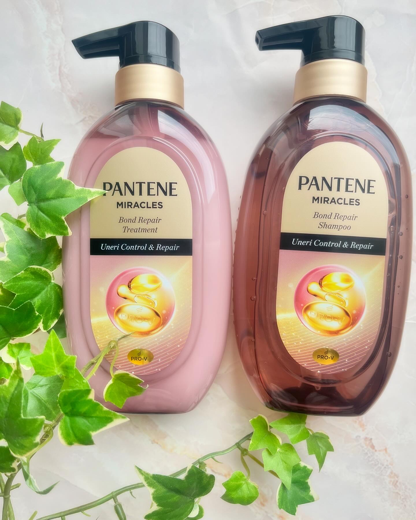 ミラクルズ うねりコントロール&リペア ボンドリペア シャンプー/トリートメント/パンテーン/市販シャンプーを使ったクチコミ（1枚目）