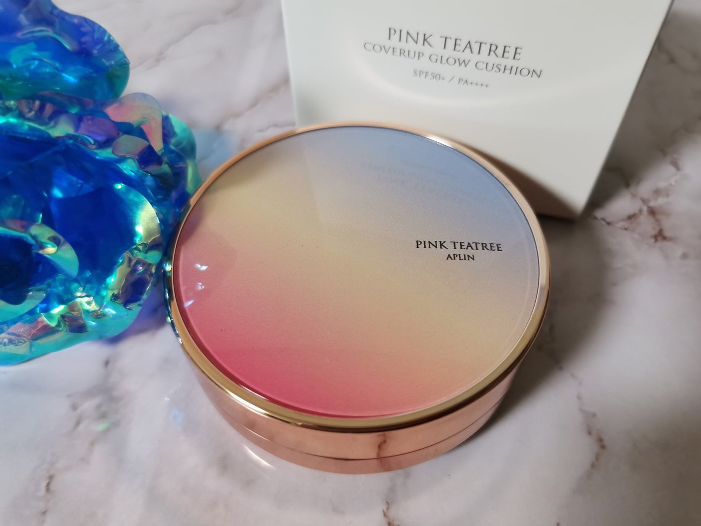 ピンクティーツリーカバーアップグロウクッション/APLIN/クッションファンデーションを使ったクチコミ(1枚目)