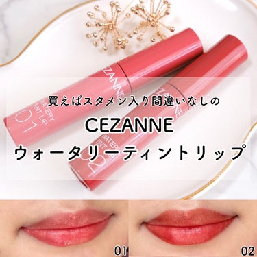 ウォータリーティントリップ/CEZANNE/口紅を使ったクチコミ（1枚目）