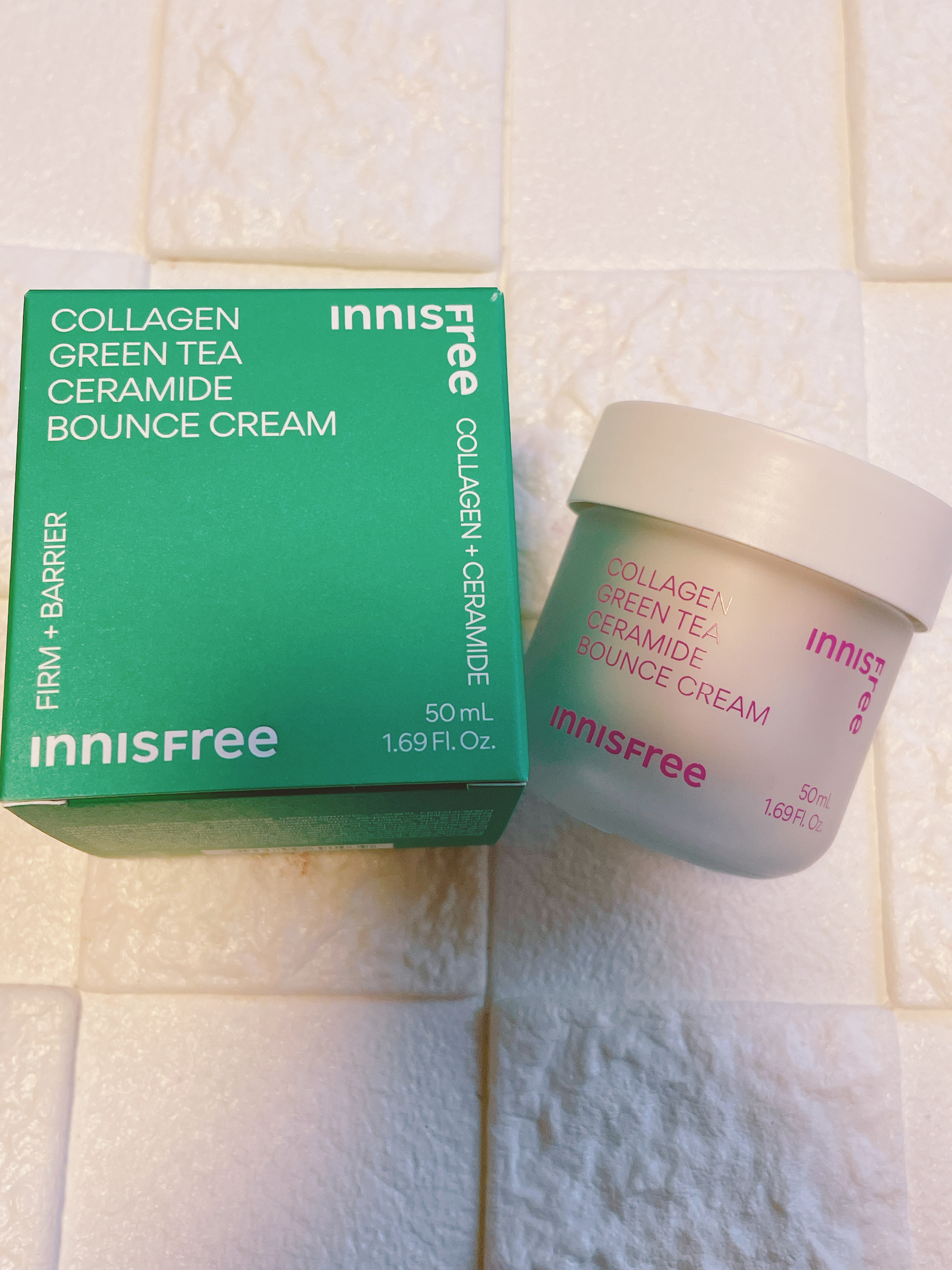 コラーゲン　グリーンティー　セラミド　バウンス　クリーム/innisfree/スキンケア・基礎化粧品を使ったクチコミ（2枚目）