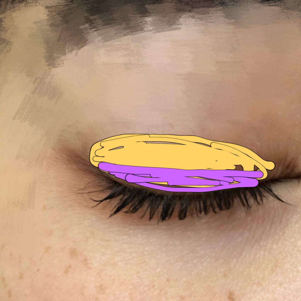 UR GLAM BLOOMING EYE COLOR PALETTE/U R GLAM/アイシャドウパレットを使ったクチコミ(4枚目)