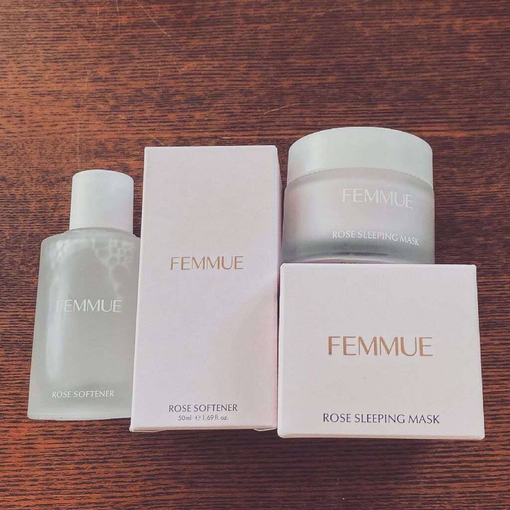 ローズウォーター スリーピングマスク/FEMMUE/フェイスクリームを使ったクチコミ（1枚目）
